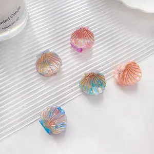 Mini clip per capelli con artiglio a conchiglia per donne carine di piccole dimensioni in acetato di moda coreano per ragazze pinza gli artigli acetato accessori per capelli