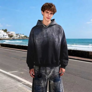 TKAN320D Sudadera Personalizada para Hombre, Estilo Urbano, 100% Algodón, Felpa Francesa, Talla Grande, 400 g/m², Lavado Ácido Vintage, Bordada, Invierno - Product Image 1