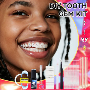 Kit Professionale per Gioielli Dentali Fai-da-Te, Set Completo con Cristalli e Adesivo Dentale Sicuro - Product Image 1