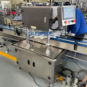 Máquina Selladora Automática Eléctrica <span class=keywords><strong>de</strong></span> Latas Pequeñas Doradas <span class=keywords><strong>de</strong></span> Doble Cabezal para Llenado <span class=keywords><strong>de</strong></span> Bebidas y Sopas - Product Image 5