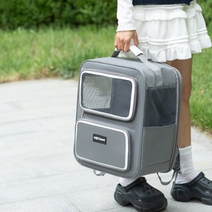 VBTOPet Cat <b>Backpack</b> Large Capacity Breathable Side Opening <b>Pet</b> <b>Carrier</b> For Travel - Product Image 1