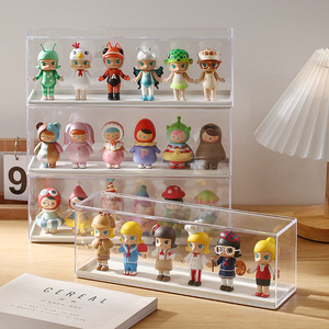 Plastic Transparent Toy <b>Storage</b> Box Transparent Display Rack Thickened <b>Acrylic</b> Organising Box Display Rack Desktop <b>Storage</b> Boxes - Product Image 3