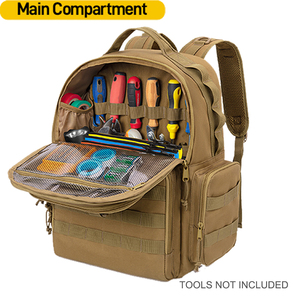 Factory Customized Waterproof <b>Tool</b> <b>Backpack</b> for Men Heavy-Duty Adjustable Straps High-Capacity <b>Tool</b> Storage Organizer Padded - Product Image 2