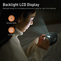 Reproductor de CD portátil con diseño elegante y pantalla LCD con retroiluminación 60/120s ASP para discos CD/MP3