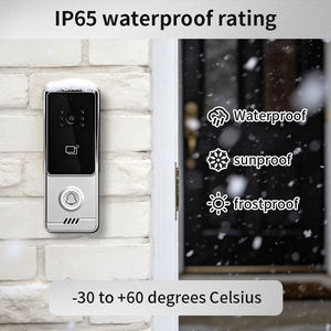 Caméra de <span class=keywords><strong>sonnette</strong></span> de porte compacte anti-interférences, <span class=keywords><strong>sonnette</strong></span> vidéo Wifi, vidéophone domestique pour supermarchés - Product Image 2