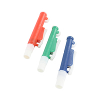 Pipette de laboratoire en plastique, pompe à air manuelle pour l'éducation, 2ml, 10ml, 25ml