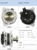 Alternateur de voiture FOR D C Max 1.8 TDCi KKDA 02.2007 AC EH pour D Focus 1.8 TDCi KKDA 11.2004 à 12.2007 1042103641