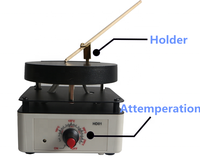 Pot de colle à kératine professionnelle HYUNDU J-11, pot de colle thermofusible, plage de température 100-250°C, diamètre 12 cm, pour extensions de cheveux à domicile
