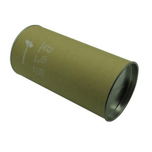 กล่องบรรจุภัณฑ์โทรศัพท์มือถือแบบหลอดกระดาษคราฟท์ ฝาปิดโลหะ - Product Image 4