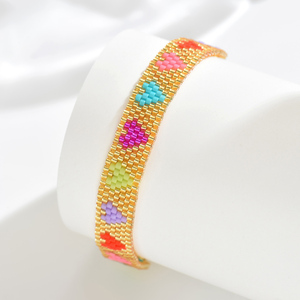 <span class=keywords><strong>Braccialetti</strong></span> Bohémien Regolabili all'Ingrosso, Fatti a Mano <span class=keywords><strong>con</strong></span> <span class=keywords><strong>Perline</strong></span> Miyuki, Motivo Geometrico per Anniversario Femminile - Product Image 6