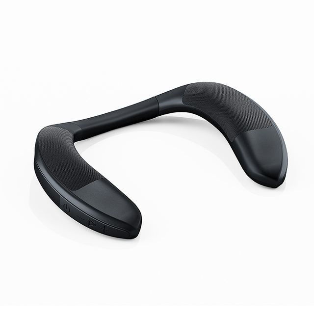 OEM Neckband Wearable Speaker TF Card Deep Bass DSP Sound Powerful Wireless Speaker Portable Outdoor Bluetooth TWS Audio Speaker