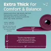 Tapis de yoga TPE personnalisé, ergonomique, violet, grand, certifié RoHS, matériau écologique, antidérapant, tapis de yoga TPE pour la remise en forme