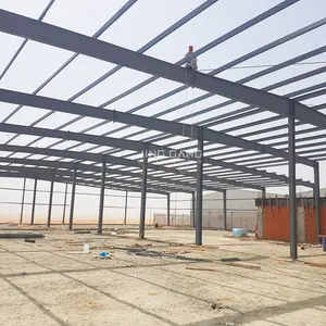 Factory Pre Manufactured Metal Warehouse Buildings Fabricated Structural Steel