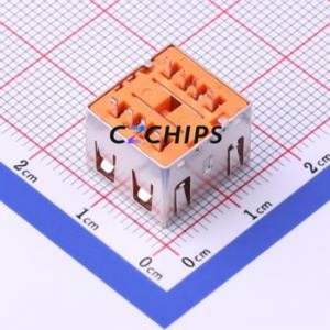 907-322A1111Y10210 USB Connector Through hole Component (THT) Connector Type-A USB 2.0 Female Through Hole - Product Image 2