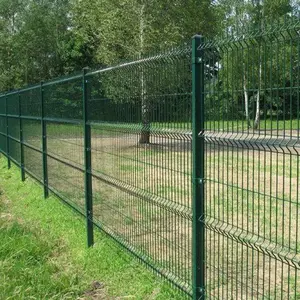 Çiftlik sıcak daldırma galvanizli tel örgü çit karayolu plastik kaplı 3D tel örgü çit fabrika üçgen 3D çit paneli