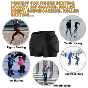 Outdoor Sports Ski Skate Snowboard Protection <b>Skiing</b> Protector Skating Protective Hip Padded Short Pant - Product Image 4