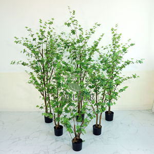 Cloche artificielle plante poterie décoration verdure artificielle arbre fenêtre paysage décoration plantes artificielles vertes - Product Image 5