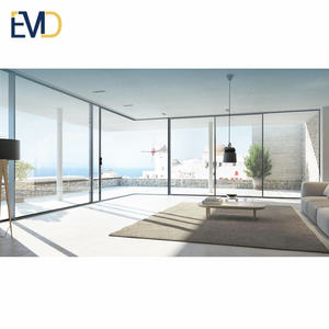 Puerta Corredera de Patio de Aluminio con Doble Acristalamiento, Diseño Moderno para Exteriores de Villas - Product Image 1