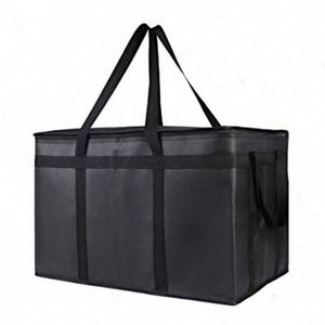 New square 79l Portable Big Pizza Hot Delivery Bags Thickening Food Delivery Motorcycle Aluminum Foil Ice Cream <b>Cooler</b> <b>Box</b> - Product Image 1