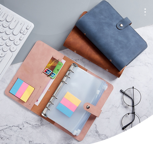 2022 planner organizer agendas leather spiral notebook 6 ring trading card binder set a6 budget binder with cash envelopes