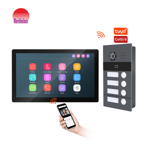 10inch màn hình lớn TCP/IP hệ thống video cửa Điện thoại liên lạc với Camera màu IP chuông cửa Bộ dụng cụ cho xây dựng căn hộ - Product Image 1