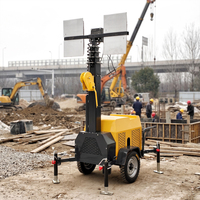 Tour d'éclairage mobile LED économique pour la construction routière, les sites miniers, les événements extérieurs et les travaux de nuit d'urgence