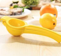Herbruikbare citroenenpers, draagbare keukenhulp voor fruit en groenten, 2-in-1 handmatige citruspers