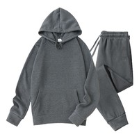 Survêtement en molleton de coton à capuche - Respirant, streetwear d'hiver, tenue de jogging, vêtements de sport pour hommes