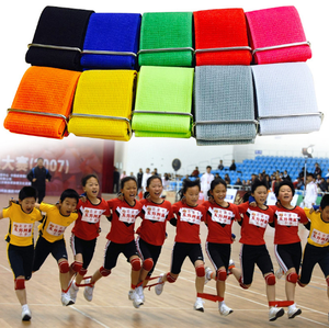 Bande <span class=keywords><strong>élastique</strong></span> pour course à trois jambes pour enfants et adultes, six couleurs, tissu pour course de relais en famille, jeux de fête <span class=keywords><strong>d</strong></span>'anniversaire - Product Image 1