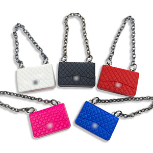 Porte-clés miniature en PVC, modèle miniature de <span class=keywords><strong>d</strong></span>écoration de comptoir de café, mini sac de marque en silicone - Product Image 2