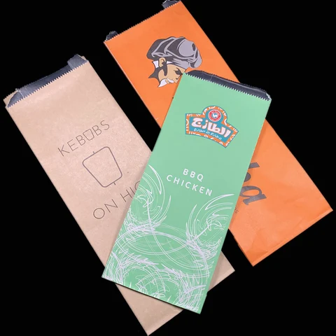 Bolsa de papel de aluminio para alimentos al por mayor asequible Bolsas de papel para alimentos calientes