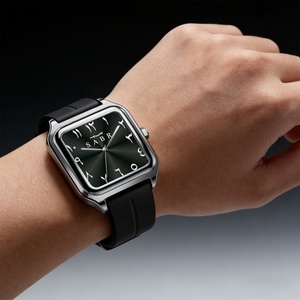 <b>Square</b> Alloy Quartz Watch Men's Business Watch Waterproof High-Quality Fashion Men's Quartz Watch Magnetic Clasp Watch Wholesale - Product Image 2