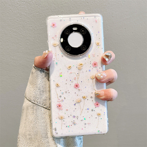Custodia per telefono <span class=keywords><strong>trasparente</strong></span> con fiori secchi di moda per <span class=keywords><strong>Huawei</strong></span> P60 Mate 60 Pro P50 P40 P30 <span class=keywords><strong>P20</strong></span> <span class=keywords><strong>lite</strong></span> Mate 50 40 30 20 per Honor 50 - Product Image 2