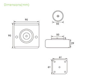 Keyless 12/24 VDC Elektro magnetisches Schloss/Mini EM Tür halter für Autotür - Product Image 4