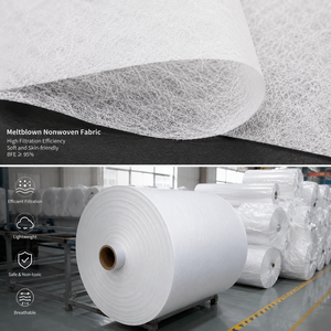 Tissu non tissé soufflé à chaud BFE99 PFE95 20g 25gsm 40g – Rouleaux de tissu filtrant non tissé soufflé à chaud pour masques KN95 <span class=keywords><strong>FFP1</strong></span> FFP2 FFP3 - Product Image 6