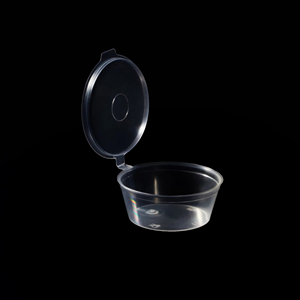 Contenant alimentaire en plastique transparent jetable en PP, gobelet à sauce 1oz, couleurs personnalisables, échantillon disponible, OEM/ODM, grossiste Vietnamien - Product Image 1