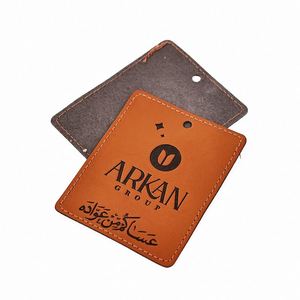 Étiquette personnalisée en cuir PU pour vêtements, étiquette adhésive en cuir gaufré pour jeans, patch en cuir gravable pour vêtements et t-shirts - Product Image 1