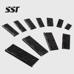 Bisagra de Acero Inoxidable Negra de Cierre Suave Ajustable para Puerta Corredera de 1/4 Pulgada, Herraje para Sala de Estar y Apartamento - Product Image 1