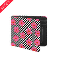 Dompet Lipat Tipis Kulit PU Pengiriman Cepat, Dompet Lipat Universal Pria dan Wanita