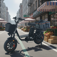 Vélo Électrique Hybride Sans Balais 48V Big Shark S pour Adultes, 21 Vitesses, Freins à Disque, Conception Robuste pour Livraisons Rapides de Repas (Vente en Gros)