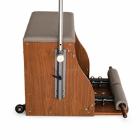 Chaise Wunda en bois de noyer de qualité supérieure Tmax, chaise combinée réglable pour studio de Pilates professionnel