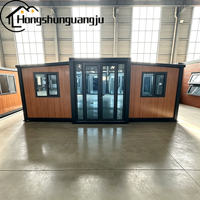 Maison conteneur moderne de luxe préfabriquée en acier de 20 pieds ou 40 pieds, prête à l'emploi, avec salle de bain et cuisine, 2 ou 3 chambres