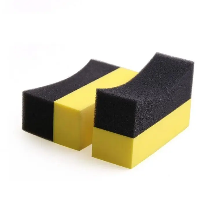 esponjas de cera redondo coche pulido esponja coche cera esponjas aplicador  almohadillas para limpiar coche limpiador herramientas de cuidado de vidrio  amarillo
