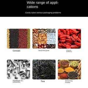 เครื่องบรรจุถั่วไฟฟ้าอัตโนมัติ, เครื่องปั๊มมอเตอร์สำหรับอาหารขนมถั่วธัญพืชเมล็ดข้าวถุงแนวตั้ง - Product Image 2