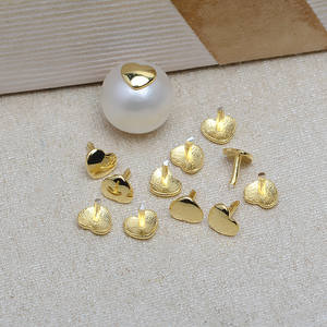 10 Piezas de Plata S925, Cuentas en Forma de Corazón con Orificio Pasante, Tapones Decorativos, Diseño Barroco, Accesorios para Joyería DIY - Product Image 3