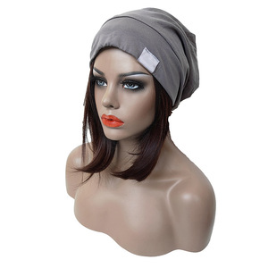 Cross-Border para <span class=keywords><strong>Amazon</strong></span> Best-Selling Men's Otoño Invierno Hat Estilo coreano Slouchy Sleep Cap Maternidad Pañuelo Tela común - Product Image 4