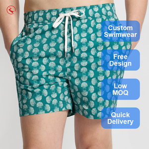 <b>Men's</b> Swimwear Swim Shorts Boardshorts Beach <b>Trunks</b> Custom Waterproof Elastic Mid Waist Pockets Breathable Quick Drying - Product Image 1