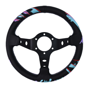 <span class=keywords><strong>Volant</strong></span> de course modifié et amélioré, personnalisé, trois couleurs, 320 mm, brodé, 3 branches, plateau profond, pour drift - Product Image 4
