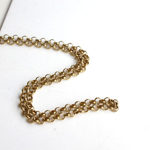 Chaîne Rolo Donut Link 6mm Laiton <span class=keywords><strong>O</strong></span> Ring 100m Chaîne pour les bijoux - Product Image 5