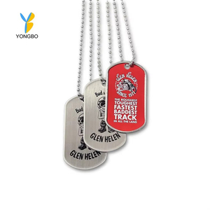 Tùy chỉnh in ấn thép không gỉ trống kim loại Dog ID thẻ thăng hoa Tên <span class=keywords><strong>tag</strong></span> Vòng cổ dogtags - Product Image 1